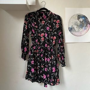 Free People floral mini dress size XS